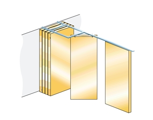 vach ngan di dong xep gon